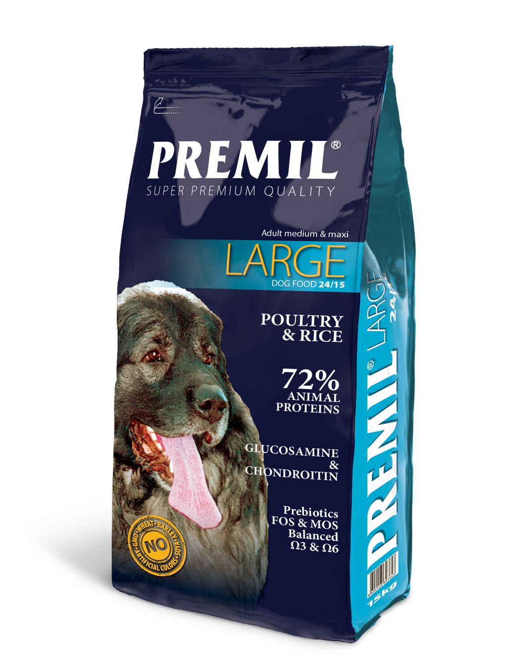 3D Large 1 PREMIL Suva hrana za pse Large 15kg - Slika 1